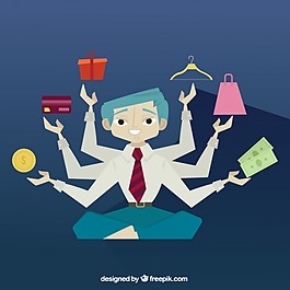 平面設計中的多任務人