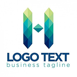 多邊形的logo模板
