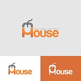 鼠標的logo模板
