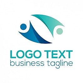 藍(lán)色的企業(yè)標(biāo)識(shí)