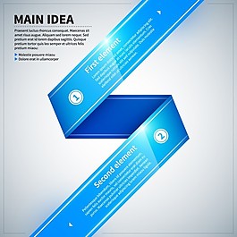 圖表與光滑的紋理，Ribbon風格兩元素