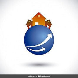 球形標(biāo)志的房子