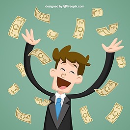 商人扔鈔票