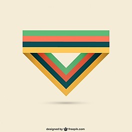 三角logo模板