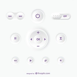 控制面板上的按鈕