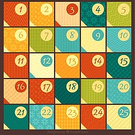幾何圣誕降臨日歷