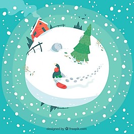 雪球的插圖