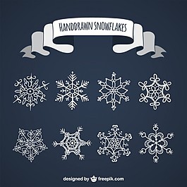 手工繪制的雪花