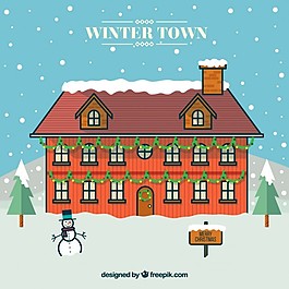冬季圣誕卡