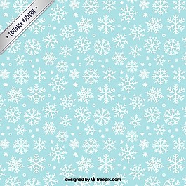 白色的雪花圖案