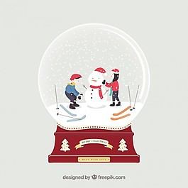 下雪的圣誕球