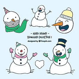 手工繪制雪人收藏