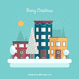 平面設計中的雪鎮