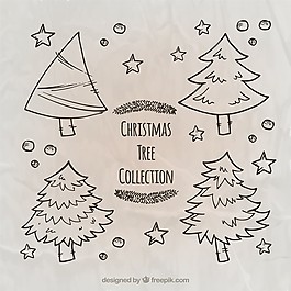 粗略的圣誕樹收藏