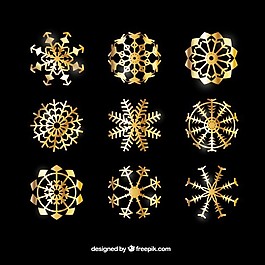金色的雪花