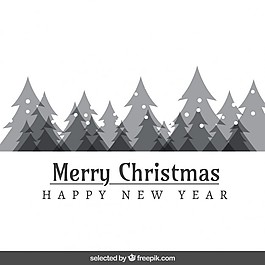 半透明圣誕樹卡