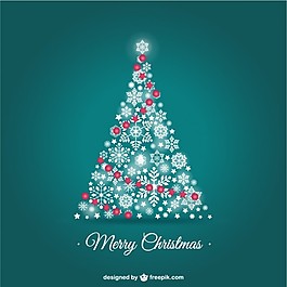 雪花做成的圣誕樹(shù)