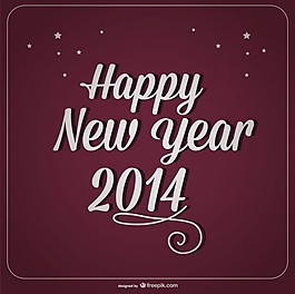 新年快樂(lè)復(fù)古勃艮第卡設(shè)計(jì)