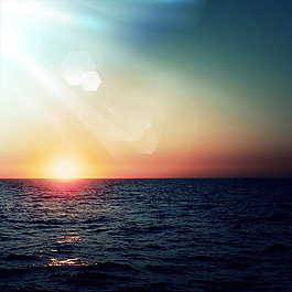 海邊夕陽主圖背景