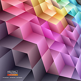 時(shí)尚炫彩幾何背景