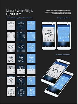 智能手機 氣象APP UI