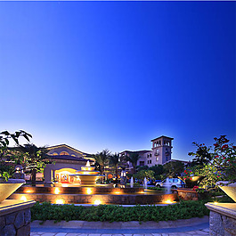 唯美現(xiàn)代都市建筑藍(lán)色背景圖