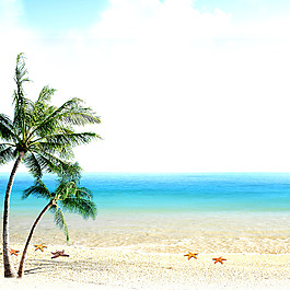 海灘風(fēng)景背景