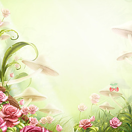 唯美夢(mèng)幻卡通手繪背景圖