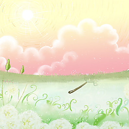 唯美夢幻背景主圖