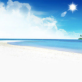 夏季海灘主圖背景