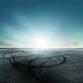 唯美車(chē)痕跡背景