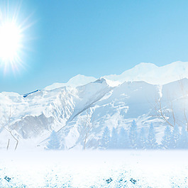雪山主圖背景