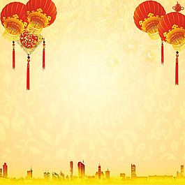 中式黃色簡(jiǎn)約背景圖