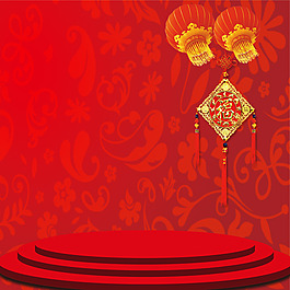 中國紅大氣背景圖