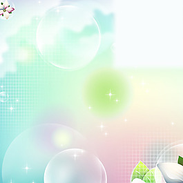 藍色夢幻星空背景