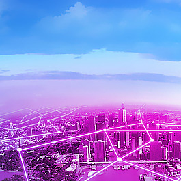 大气现代城市背景