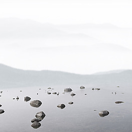淘宝茶叶清新岩石背景