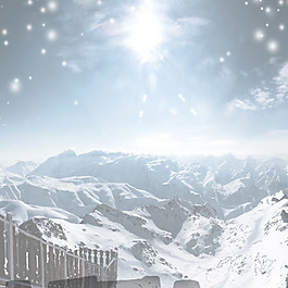 冬季雪景主圖背景