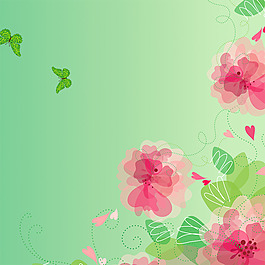 小清新花朵背景