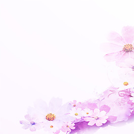 梦幻花朵背景