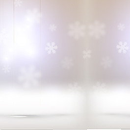 白色簡約唯美雪花虛化