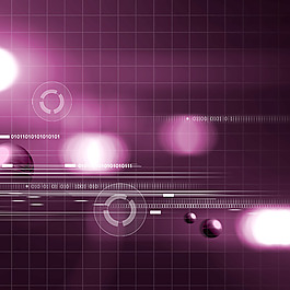 紫色炫酷科技數(shù)碼線條背景