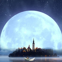 科幻星空促銷推廣主圖背景圖