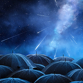 科幻星空促銷推廣主圖背景圖