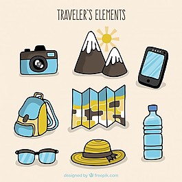 旅行元素繪制