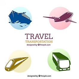 旅游交通图标包