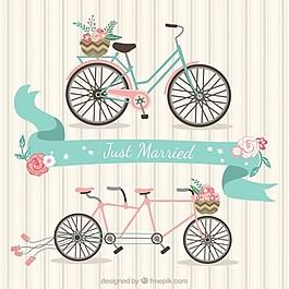 剛結(jié)婚的自行車