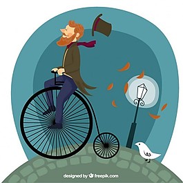 騎自行車的人
