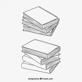 疊書粗略的風格