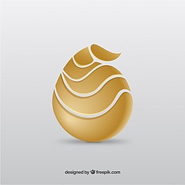 金色的抽象標志